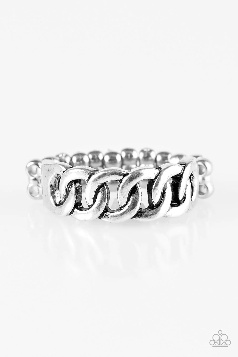 Paparazzi Ring ~ Love Is CHAIN - Silver