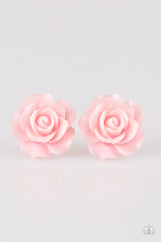 Paparazzi Earring ~ Garden Rave - Pink