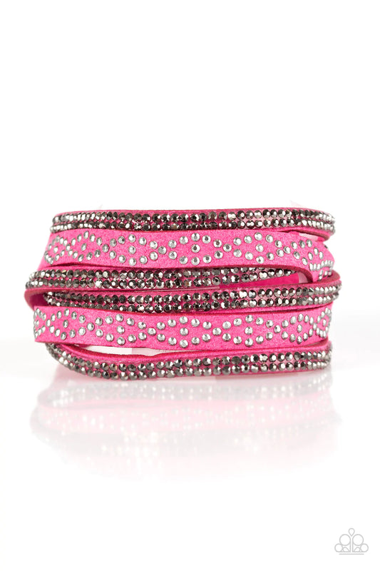 Paparazzi Bracelet ~ Attitude Is Everything - Pink