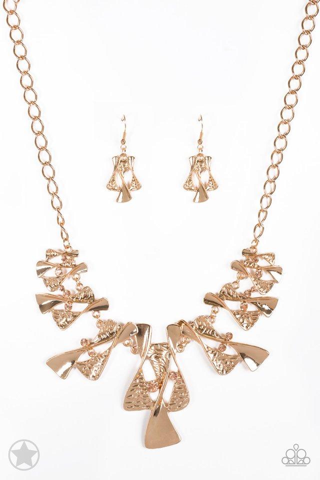 Paparazzi Necklace ~ The Sands of Time - Gold
