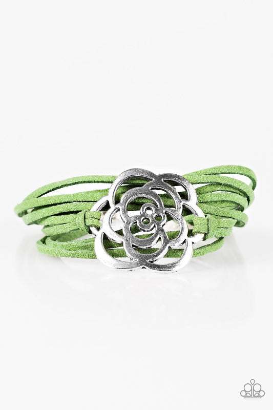 Pulsera Paparazzi ~ Va Va BLOOM! - Verde