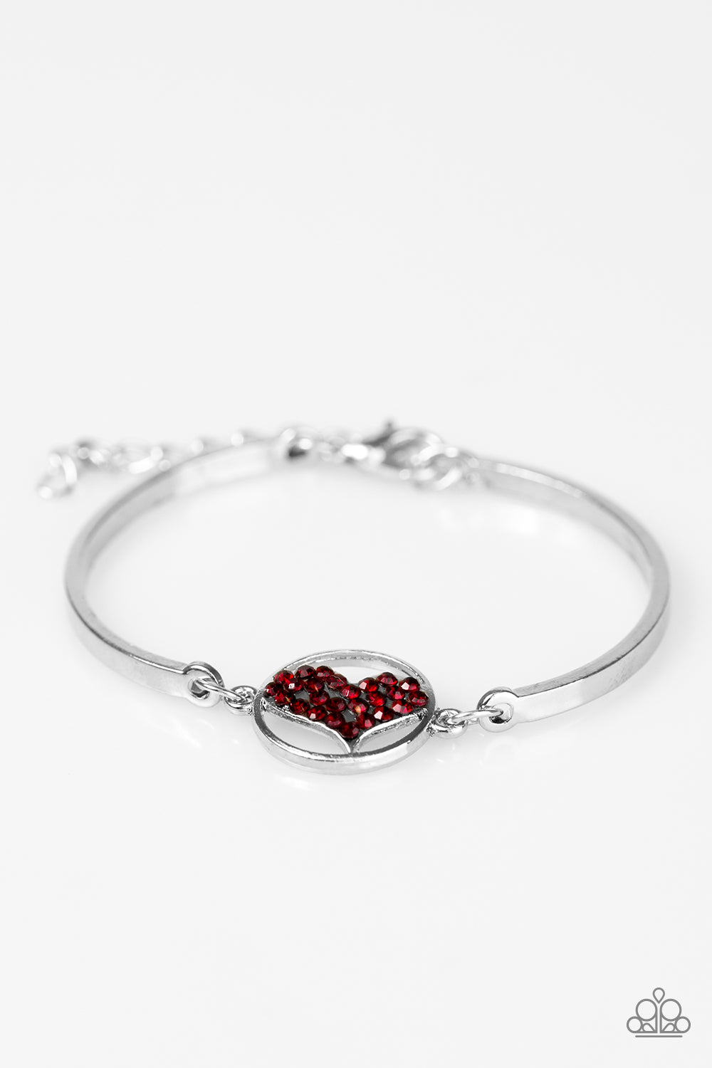 Paparazzi Bracelet ~ HEART Knock Life - Red