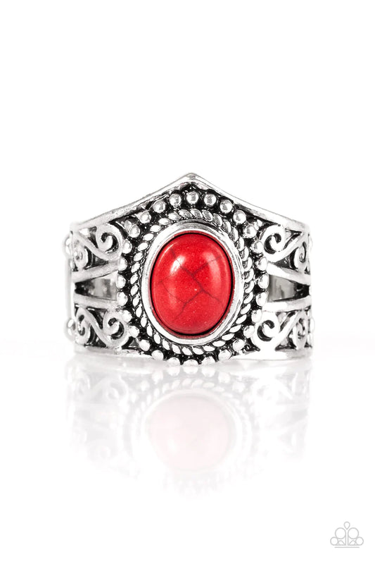 Paparazzi Ring ~ Chief of Chic - Red