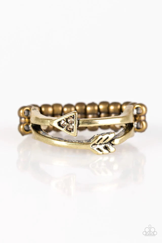 Paparazzi Ring ~ My Aim Is True - Brass