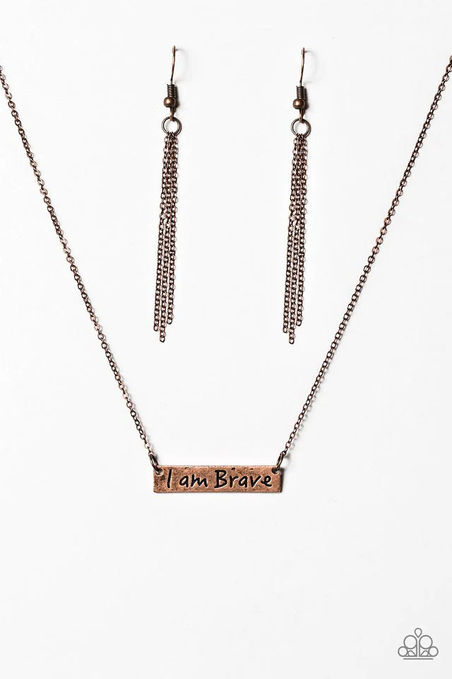 Collar Paparazzi ~ Soy valiente - Cobre