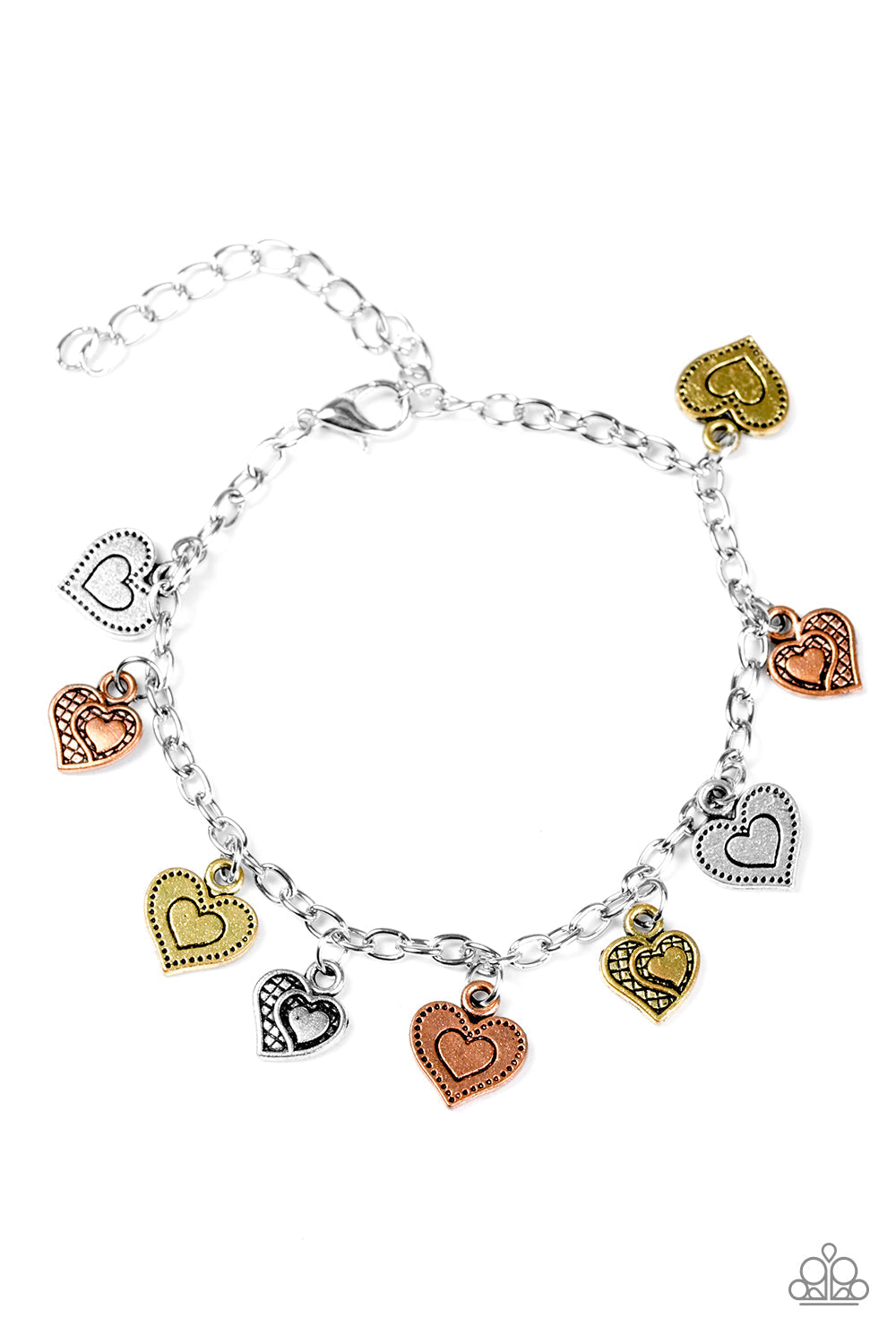 Paparazzi Bracelet ~ A HEART Act To Follow - Multi