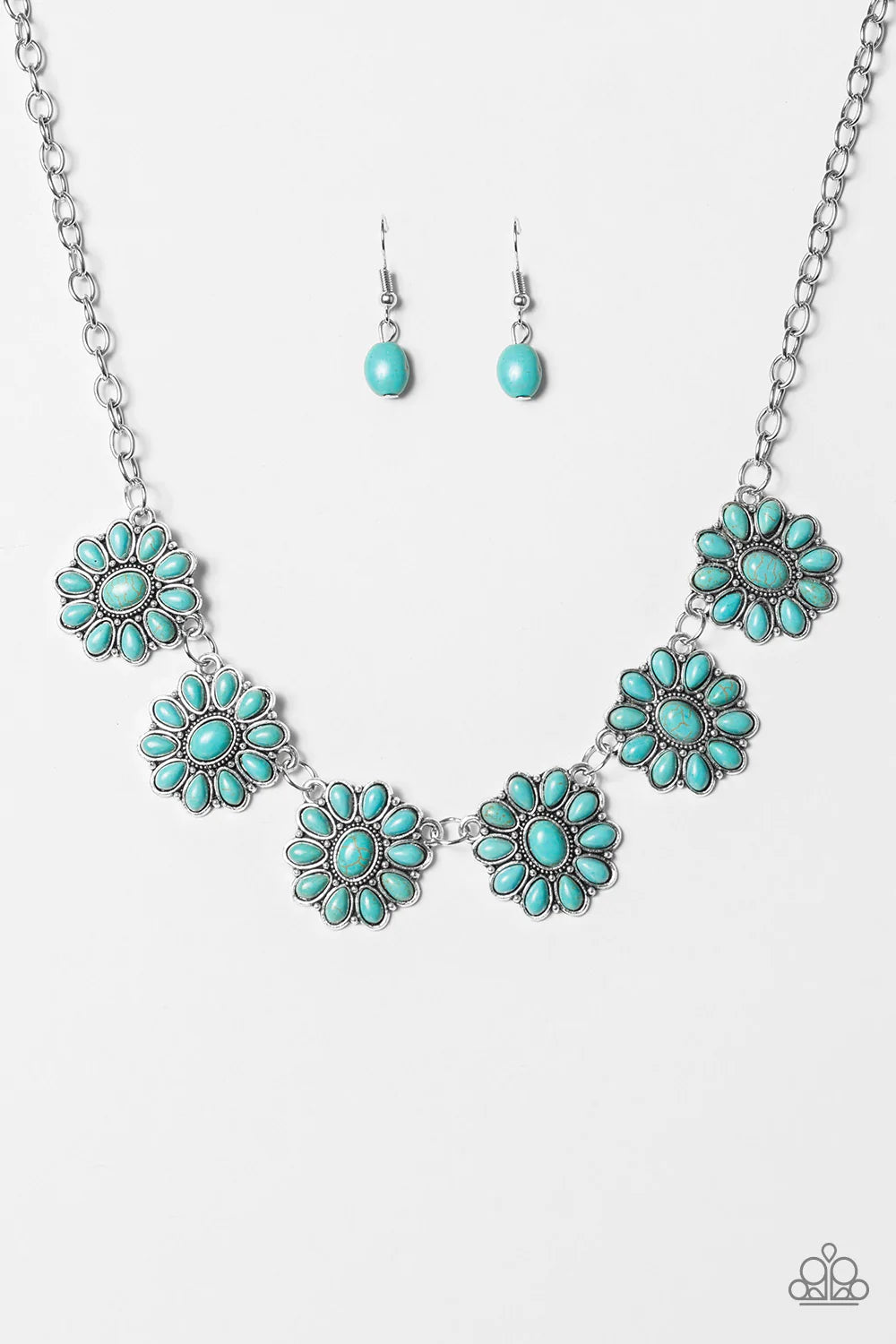 Collar Paparazzi ~ Dunas florecientes - Azul