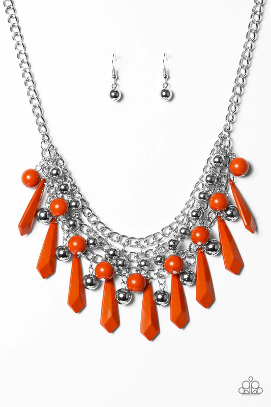 Paparazzi Necklace ~ Diva Dynamics - Orange