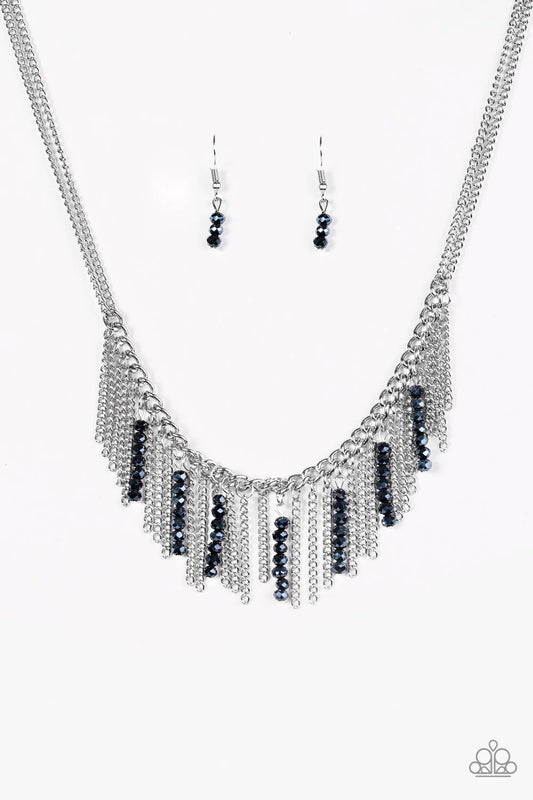 Paparazzi Necklace ~ Metro Jungle - Blue