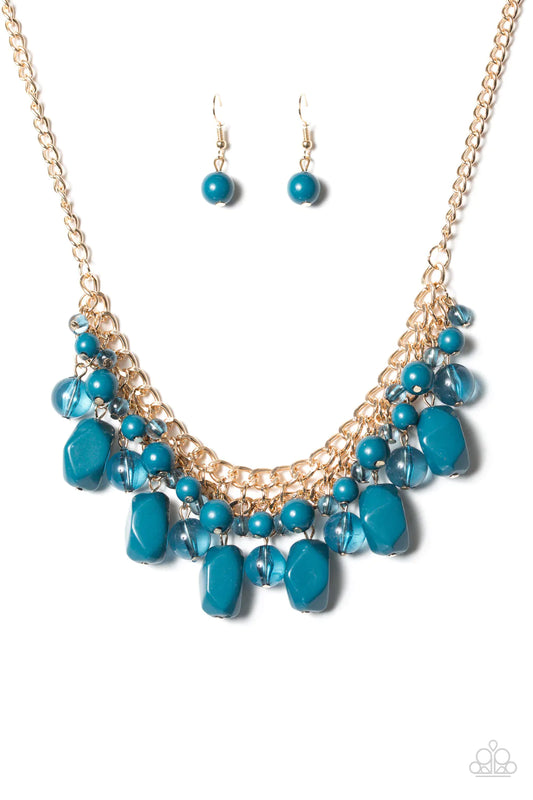 Paparazzi Necklace ~ Newport Native - Blue