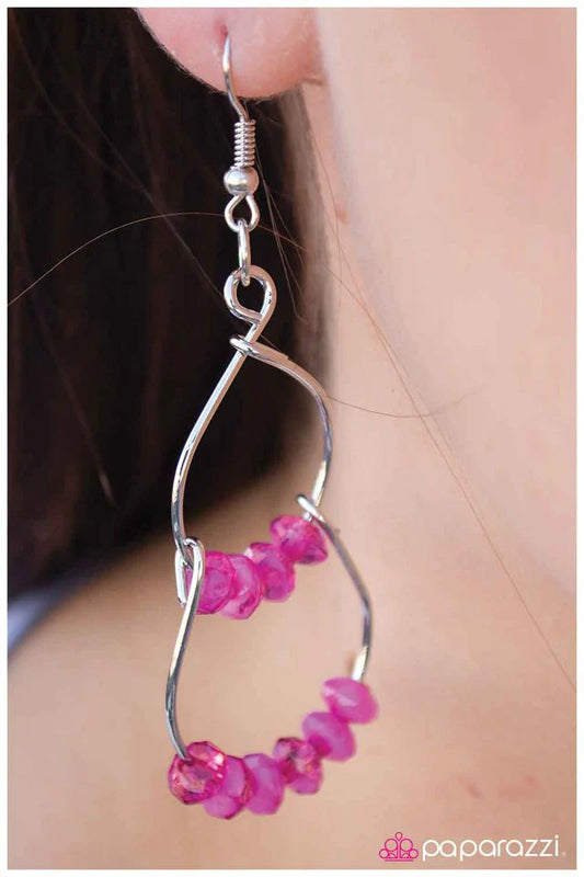 Paparazzi Earring ~ Master the Craft - Pink