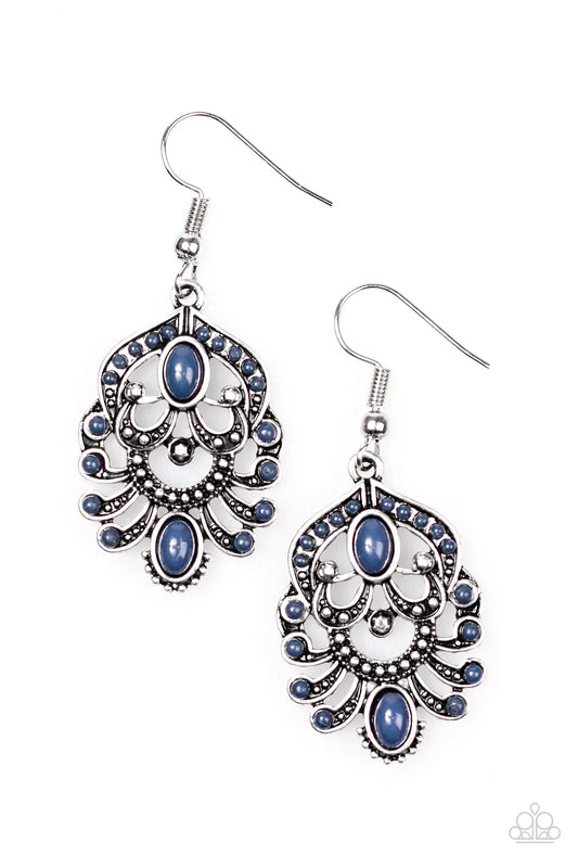 Paparazzi Earring ~ Tropical Tropicana - Blue