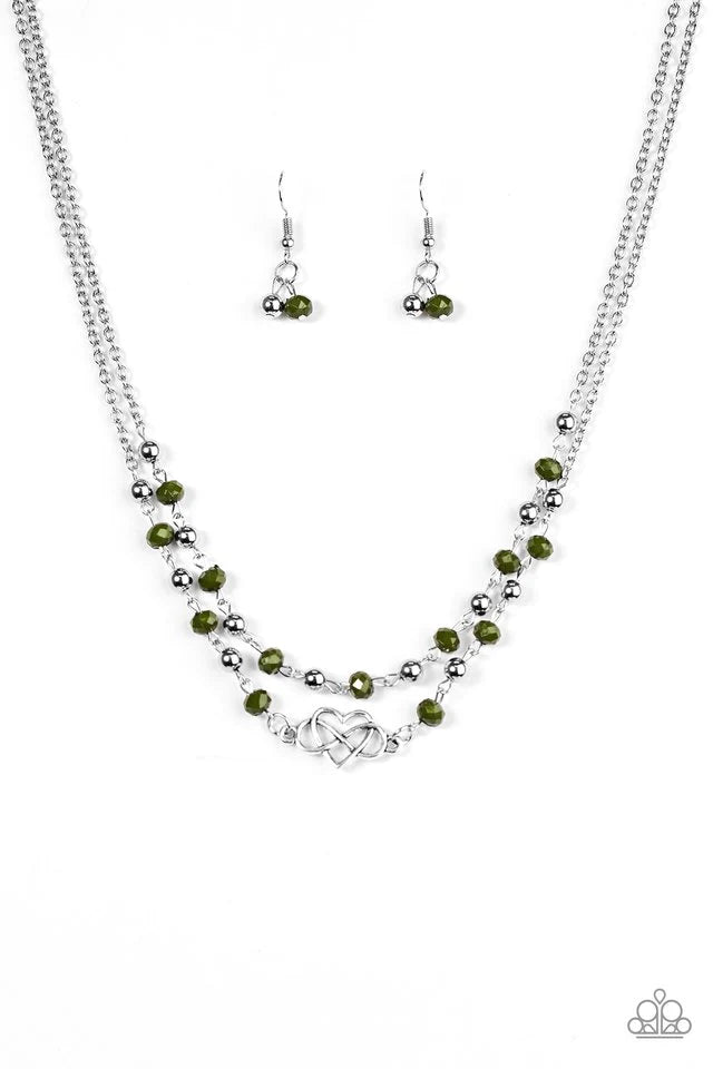 Collar Paparazzi ~ Amor inquebrantable - Verde