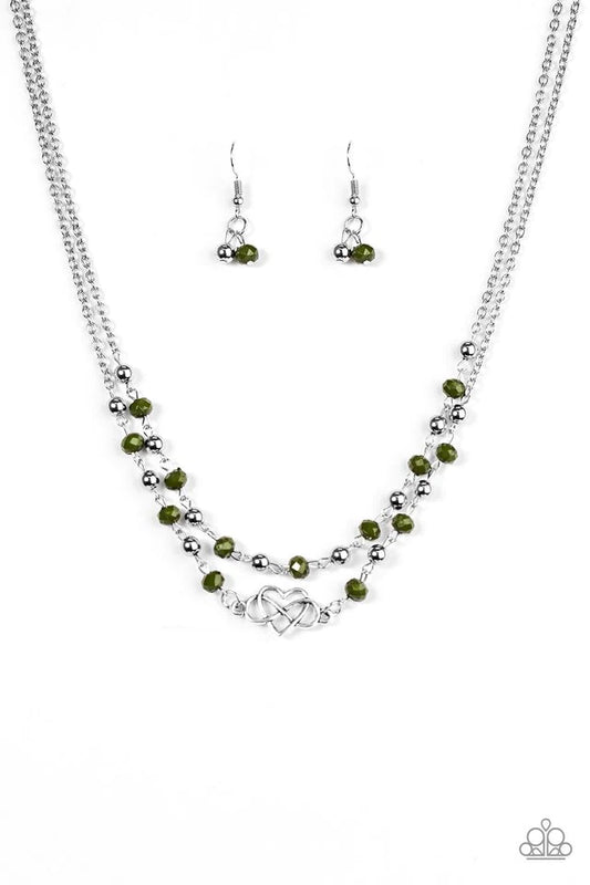 Collar Paparazzi ~ Amor inquebrantable - Verde