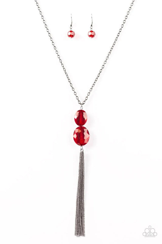 Paparazzi Necklace ~ Still Killin It - Red