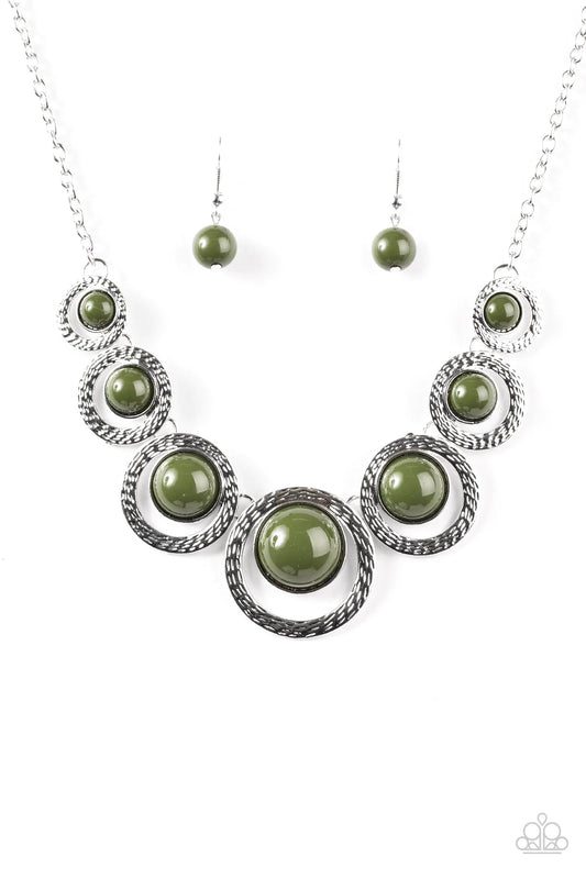 Paparazzi Necklace ~ Jungle River - Green