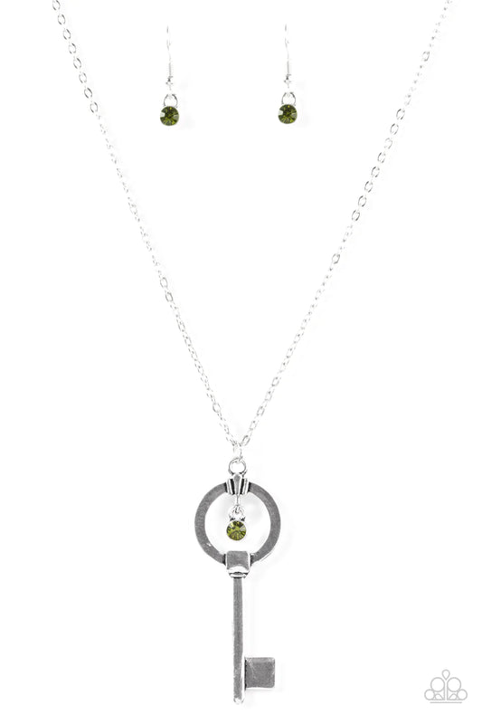 Paparazzi Necklace ~ Open New Doors - Green