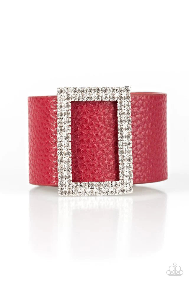 Paparazzi Bracelet ~ STUNNING For You - Red