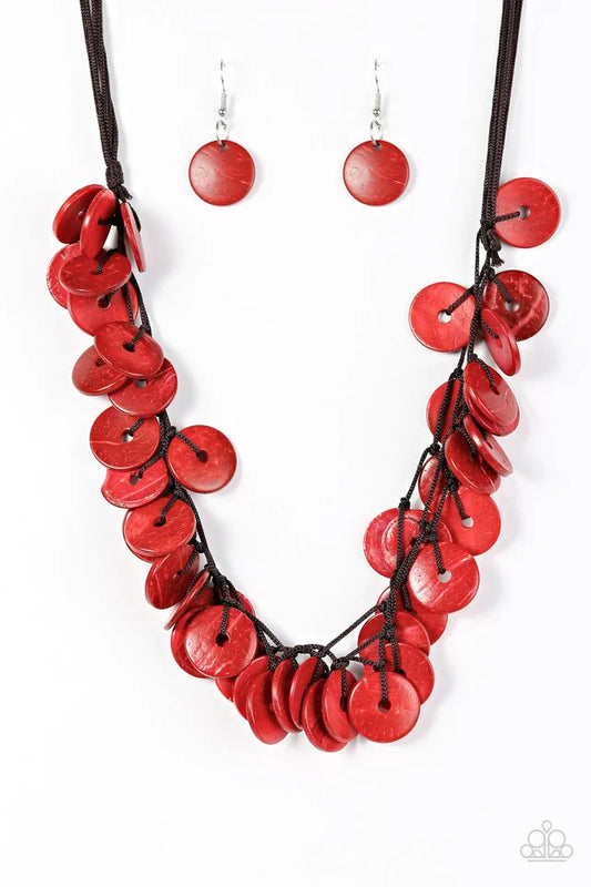 Paparazzi Necklace ~ Jammin In Jamaica - Red