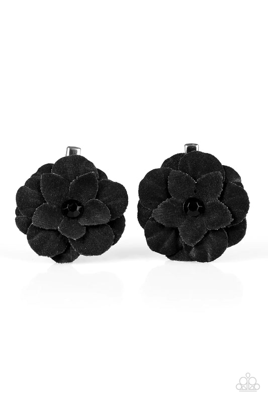 Accesorios para el cabello Paparazzi ~ Blossom Banquet - Negro