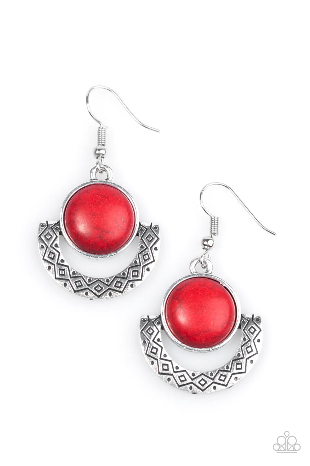 Paparazzi Earring ~ Sunset Sailing - Red