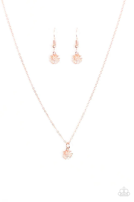 Paparazzi Necklace ~ Carnation Coronation - Rose Gold