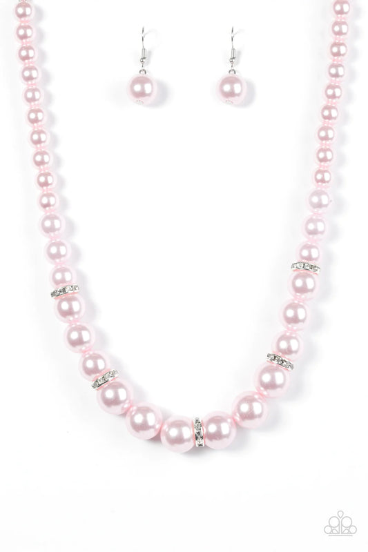 Paparazzi Necklace ~ You Had Me At Pearls - Pink