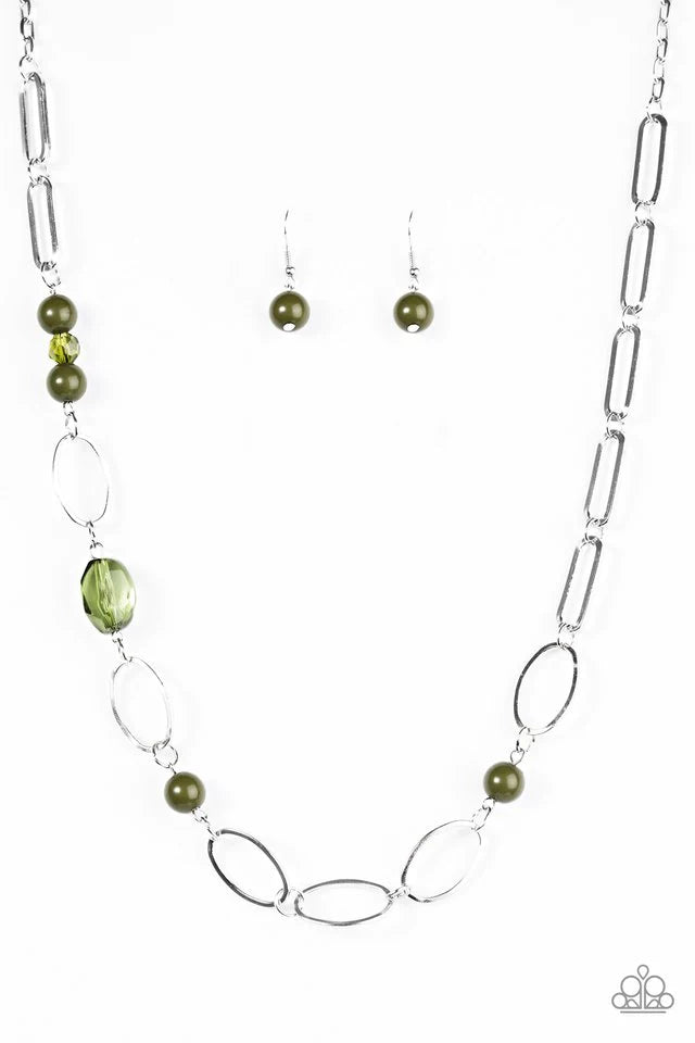 Paparazzi Necklace ~ Marvelously Modern - Green