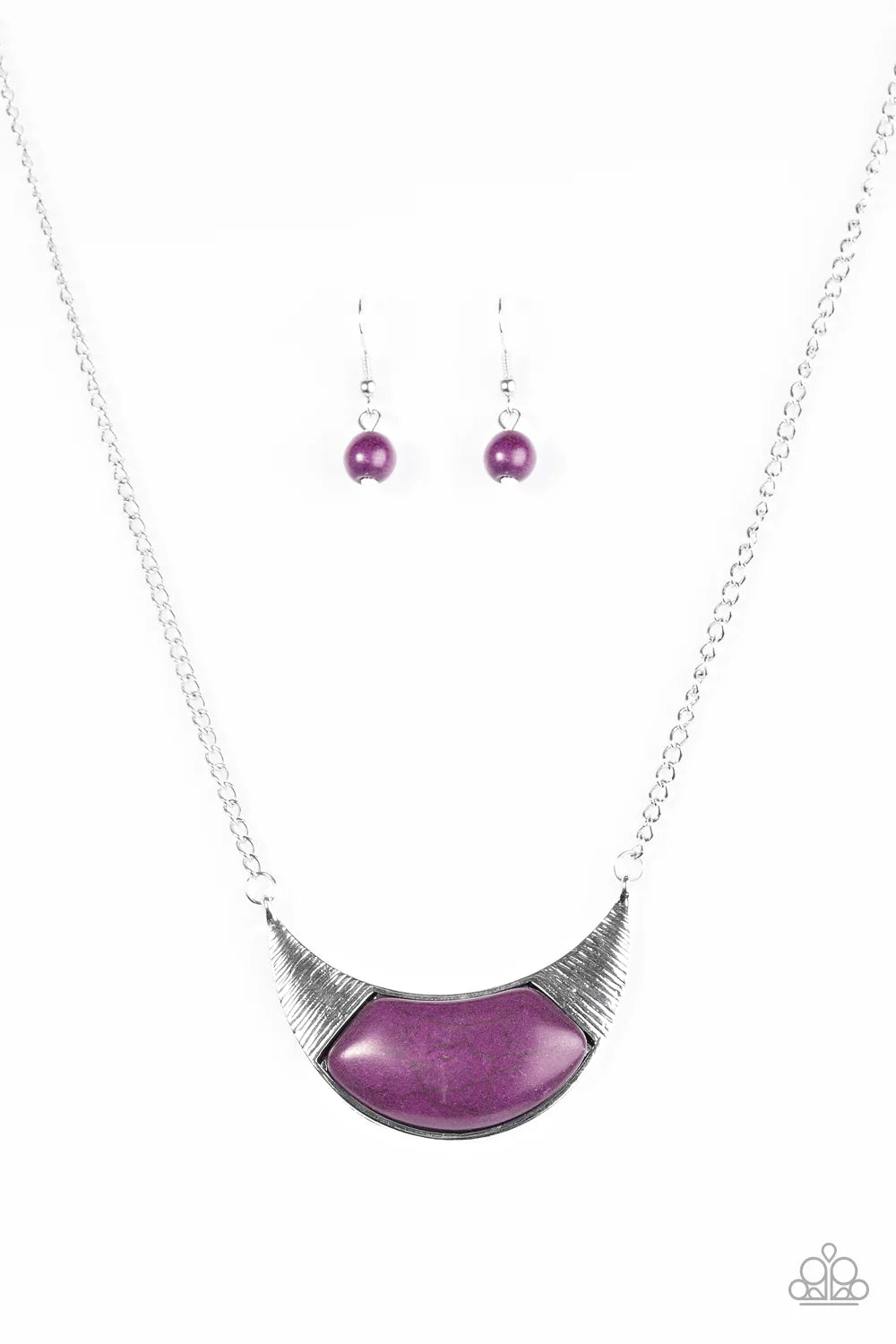 Paparazzi Necklace ~ Run With The Pack - Purple