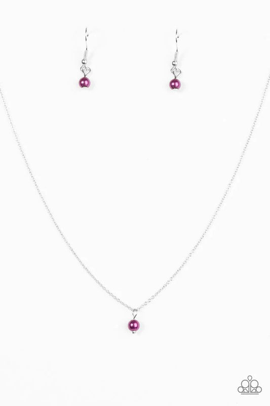 Paparazzi Necklace ~ Dainty and Demure - Purple