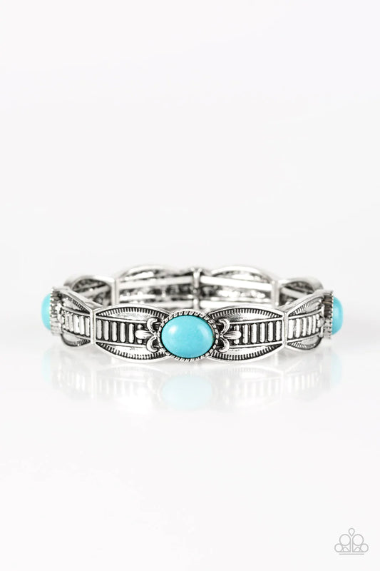 Pulsera Paparazzi ~ Majestad Maya - Azul