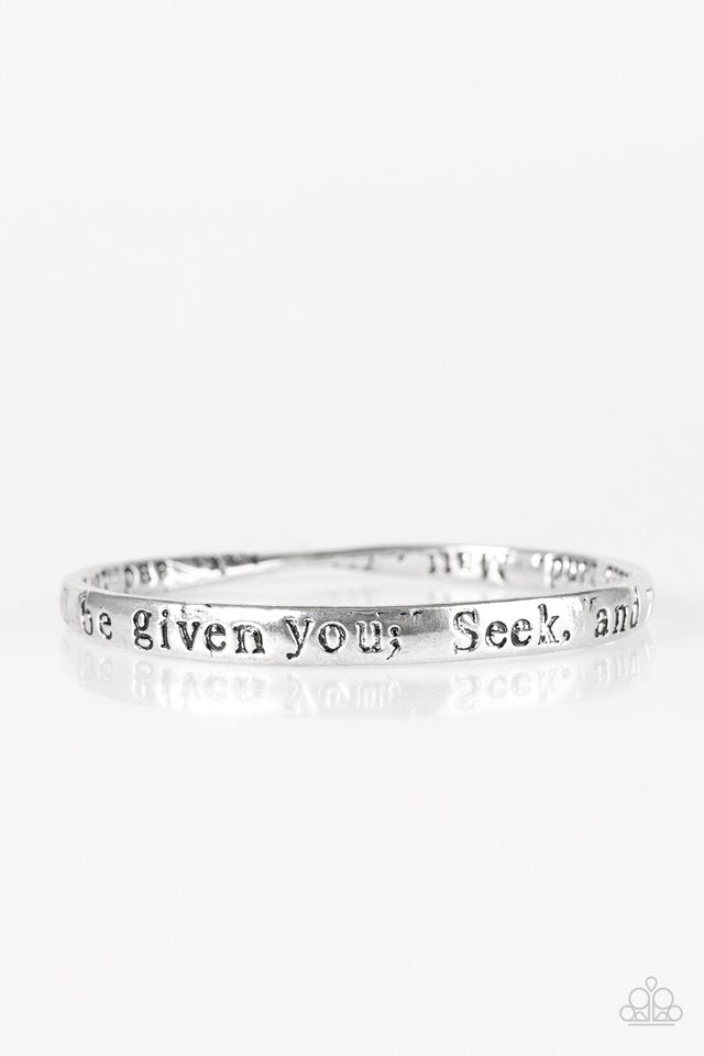 Paparazzi Bracelet ~ It Shall Be Given - Silver