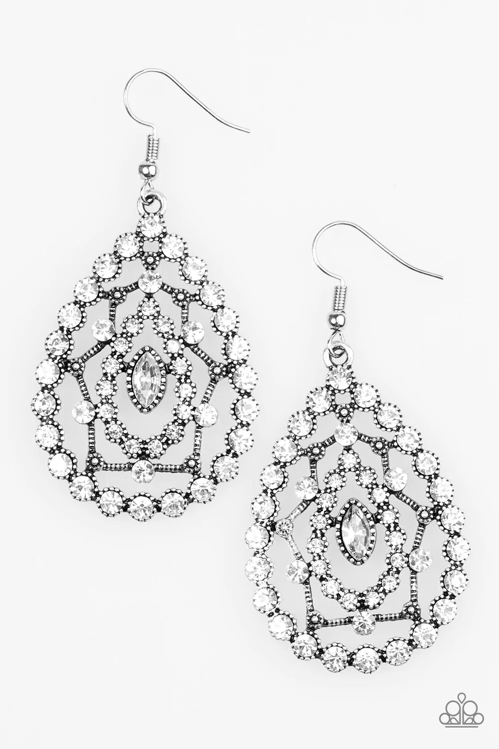 Paparazzi Earring Galaxy Glow White Paparazzi Jewelry Online