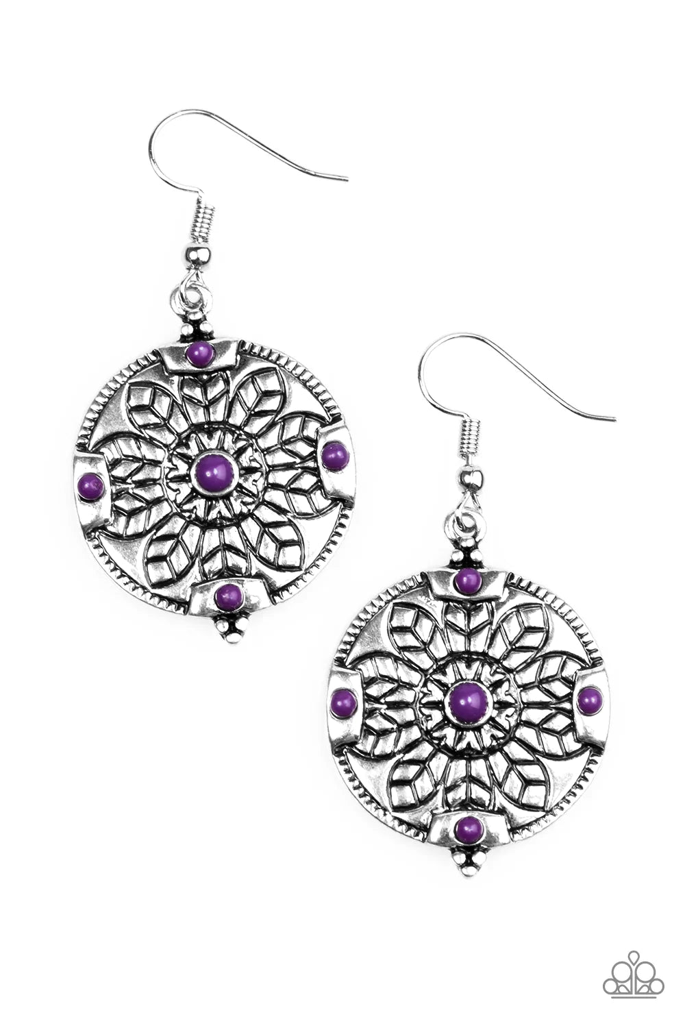 Paparazzi Earring ~ Second Spring - Purple