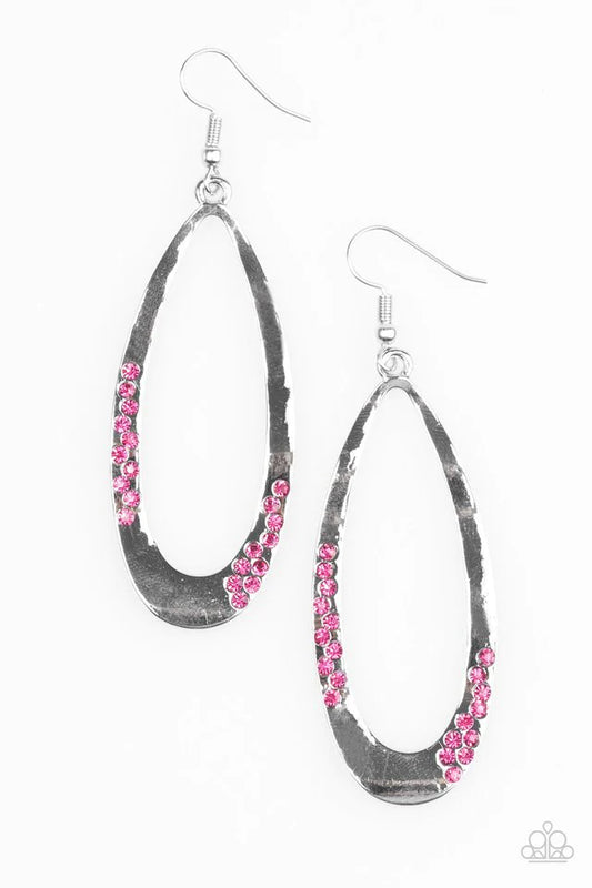 Paparazzi Earring ~ Sparkling Since Birth - Pink