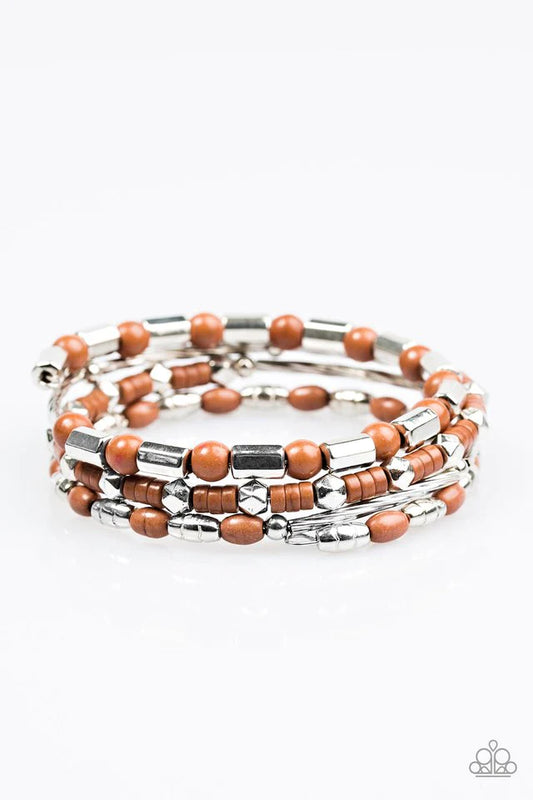 Paparazzi Bracelet ~ Just CONGO With It - Brown