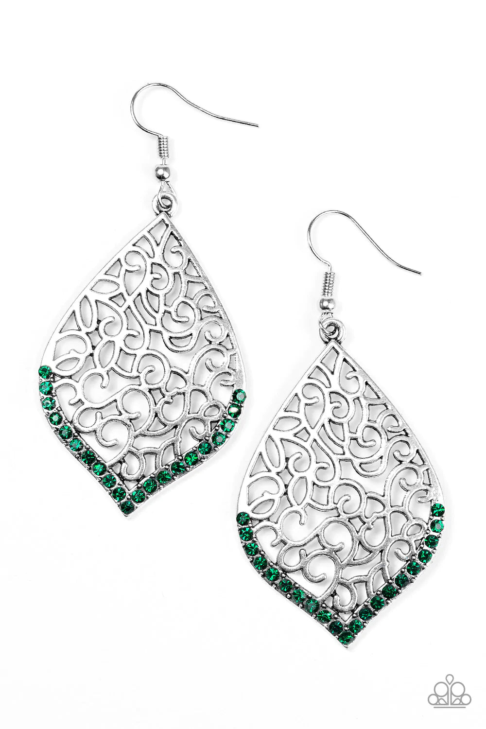 Paparazzi Earring ~ Where I Want To BEAM - Green