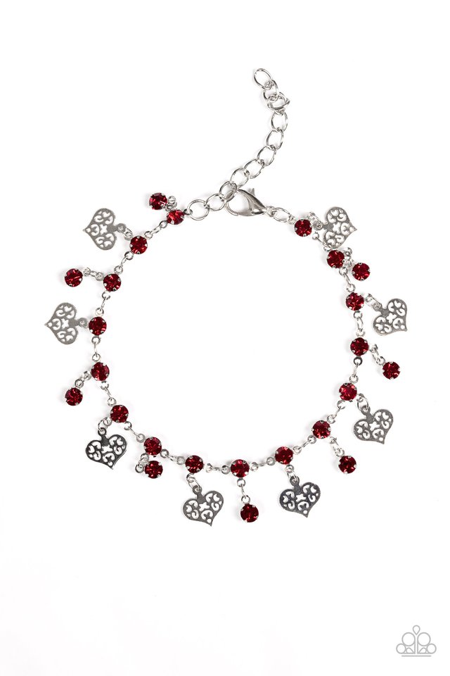 Paparazzi Bracelet ~ If My Heart Had Windows - Red