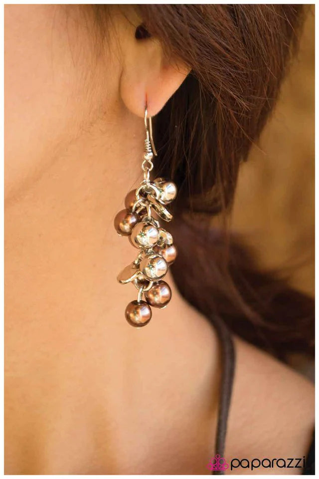 Paparazzi Earring ~ My Girl - Brown