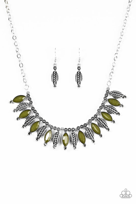 Paparazzi Necklace ~ Jungle Jamboree - Green