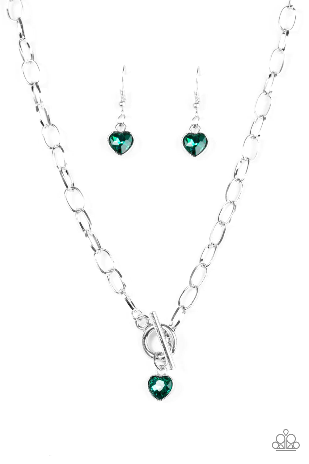 Paparazzi Necklace ~ Let Your Heart Shine - Green