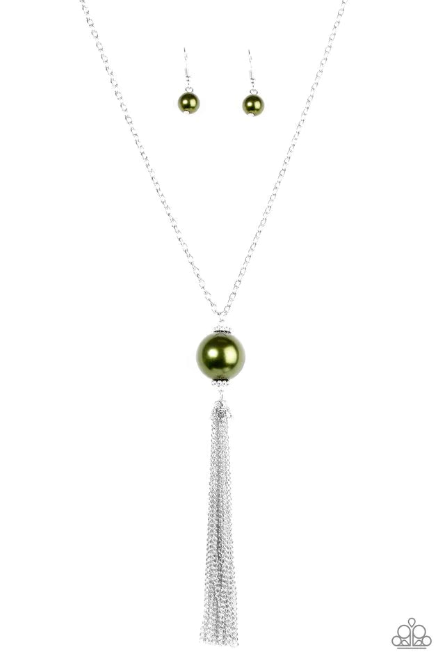 Paparazzi Necklace ~ Be A Boss - Green