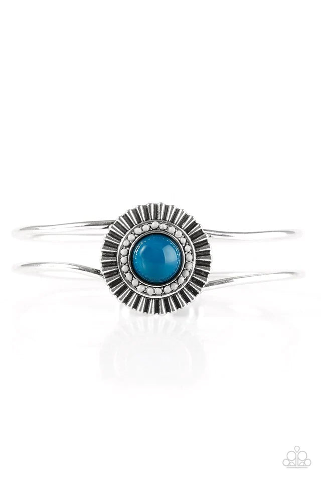 Pulsera Paparazzi ~ Right On HUE - Azul