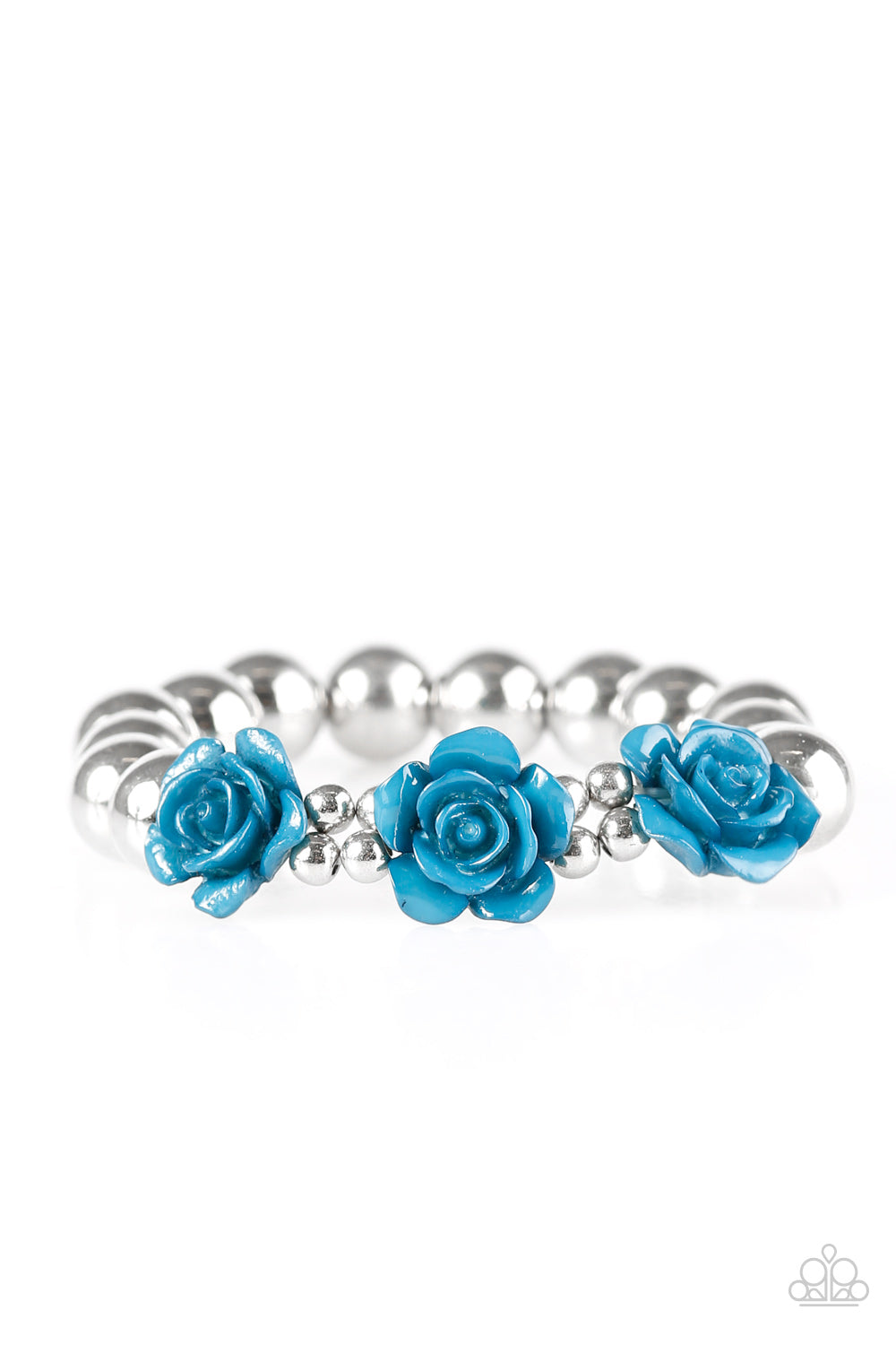 Paparazzi Bracelet ~ What A FLEUR-t! - Blue