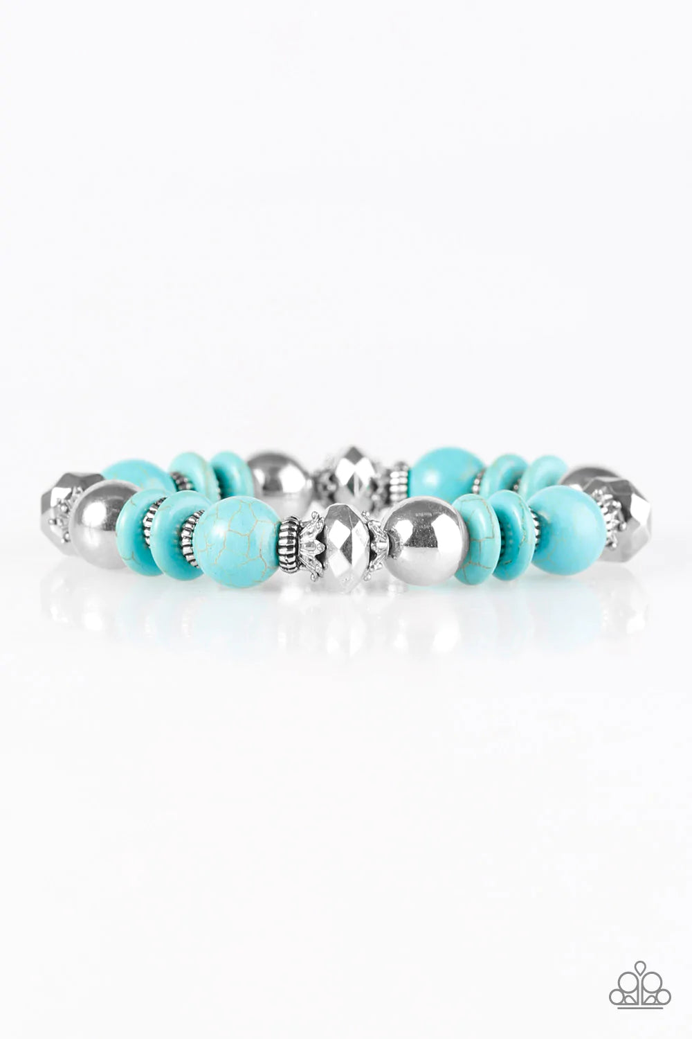 Pulsera Paparazzi ~ Mesa Maverick - Azul