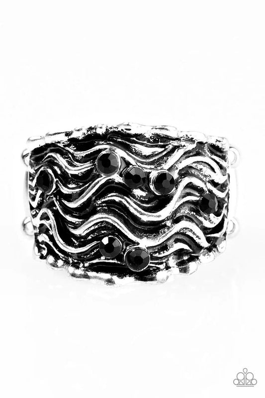 Paparazzi Ring ~ Against The Tide - Black