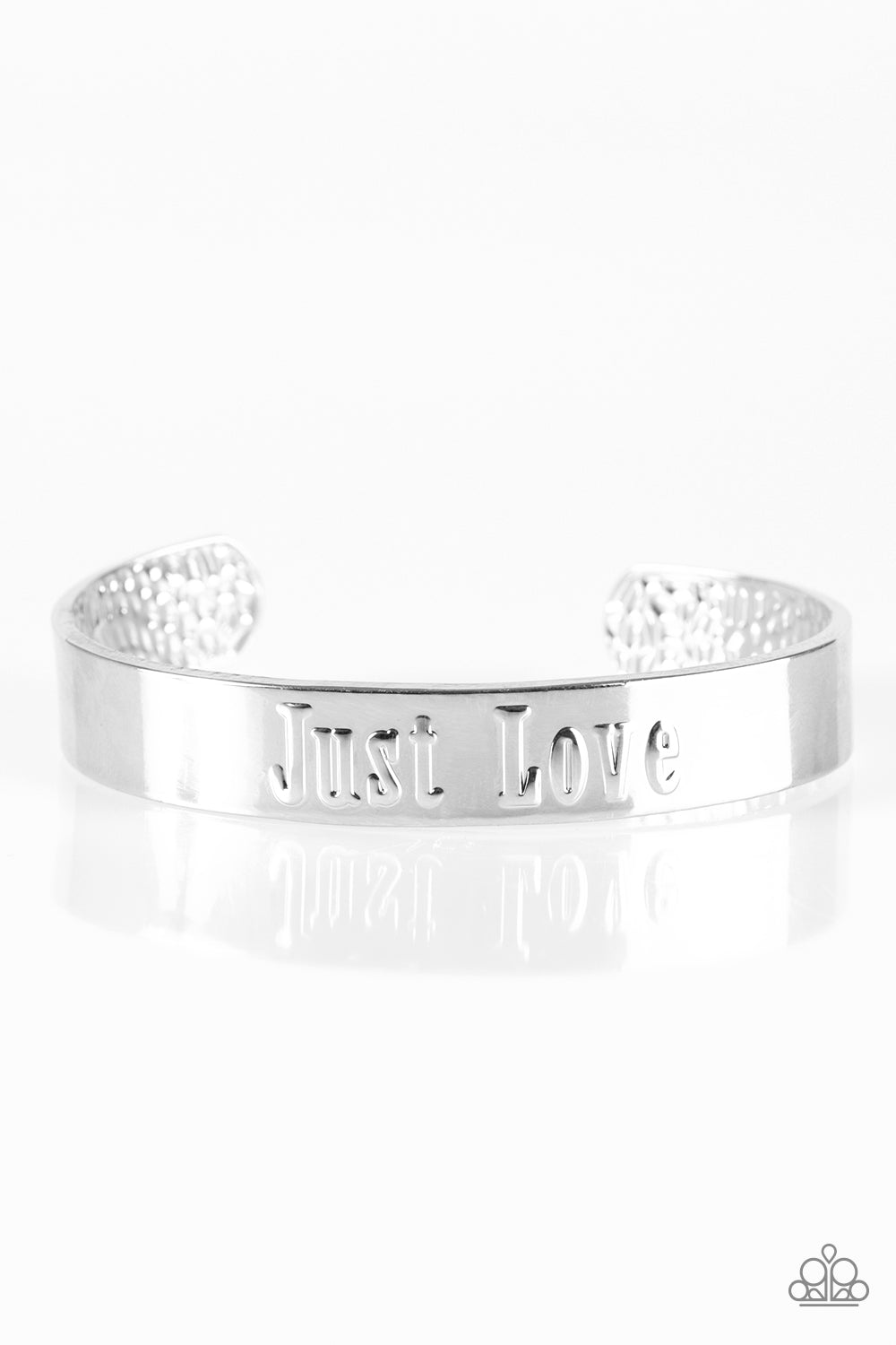 Pulsera Paparazzi ~ Just Love - Plata