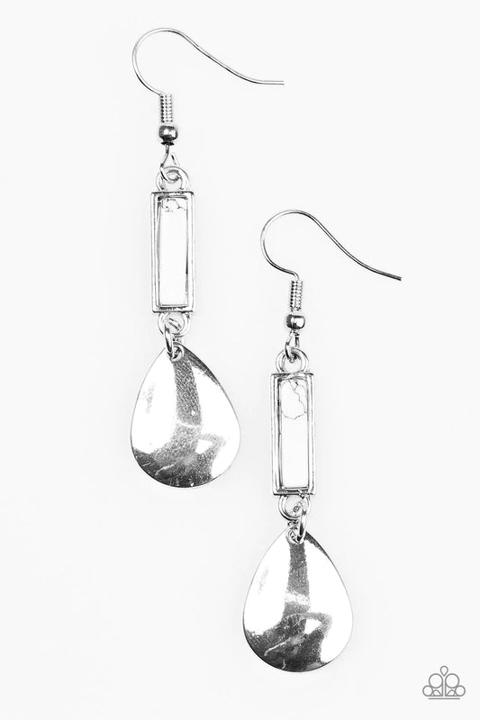 Paparazzi Earring ~ Rivers Edge - White