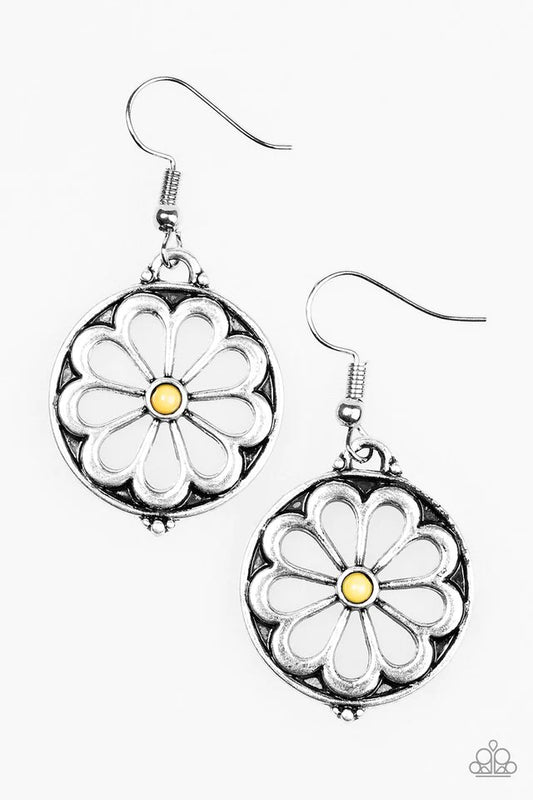 Paparazzi Earring ~ Common Daisy - Yellow