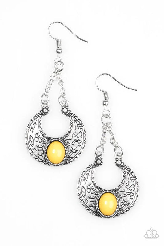 Paparazzi Earring ~ Anasazi Sands - Yellow